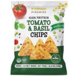 Popcrop Pyramids paradicsom-bazsalikom ízű protein chips 60 g