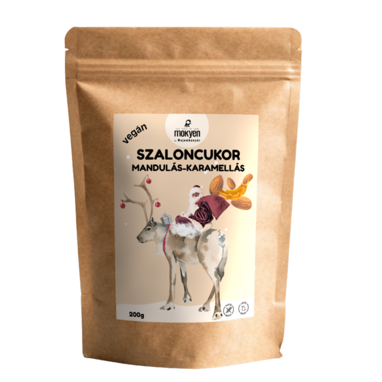 VEGÁN Mandulás-karamellás szaloncukor  200g