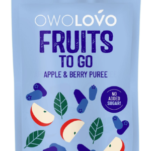 Owolovo Frui to Go 100% Gyümölcspüré Alma-Kék Áfonya 200 g